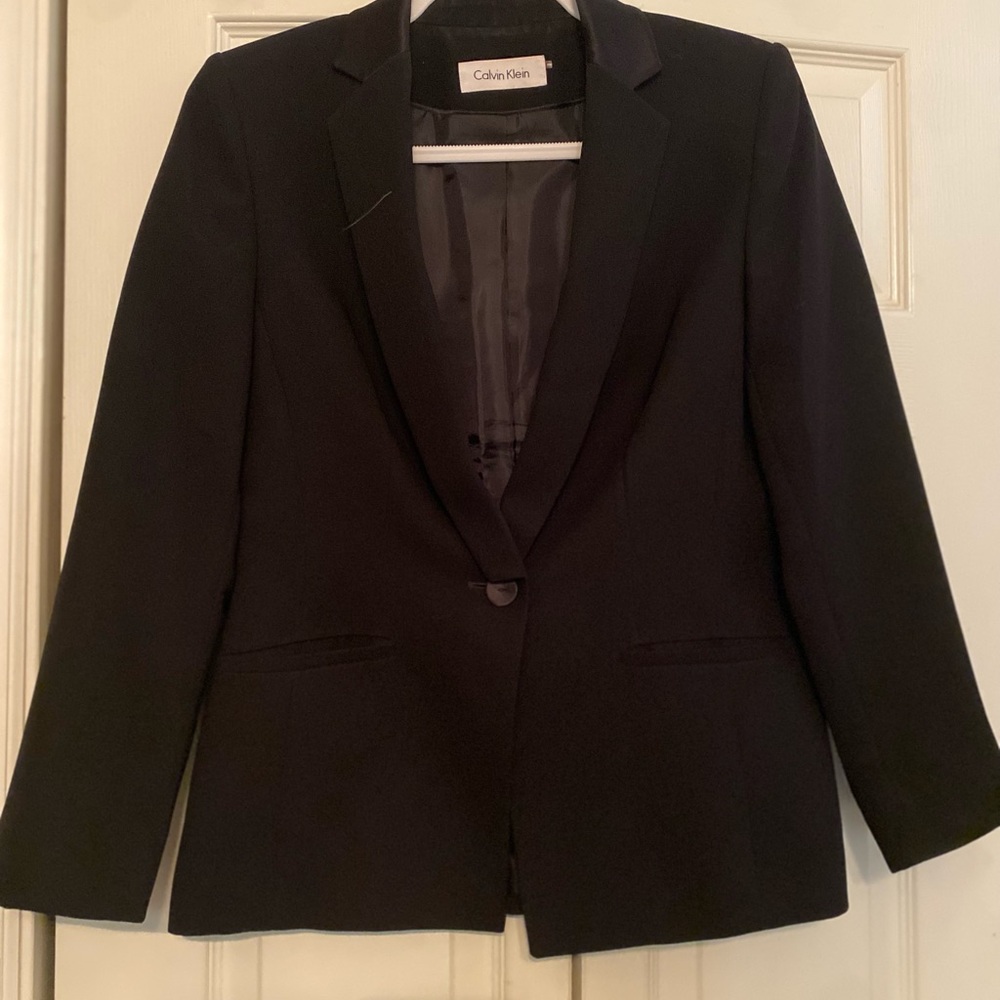 Calvin Klein Black Tailored Blazer